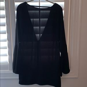 NWT. Black bell sleeve dress!
